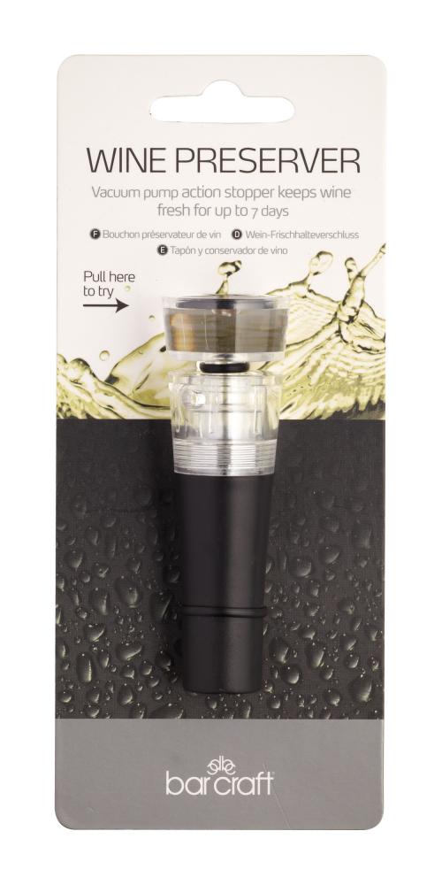 BARCRAFT WINE STOPPER WITH PUMP, Bar Craft