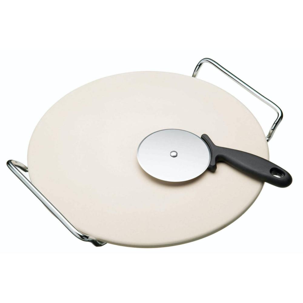 KITCHENCRAFT WORLD OF FLAVOURS ITALIAN PIZZA STONE SET, Kitchen Craft