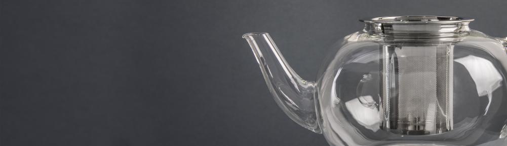LA CAFETIÈRE TEAPOT 1.5L, WITH INFUSER, ST.ST./GLASS, La Cafetiere