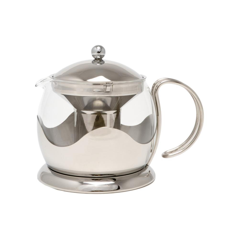LA CAFETIÈRE LE TEAPOT GLASS TEA INFUSER, 4-CUP, ST.ST., La Cafetiere