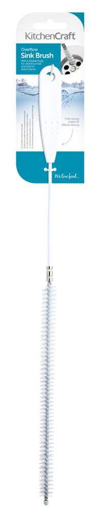 KITCHENCRAFT SINK AND OVERFLOW CLEANING BRUSH, Kitchen Craft