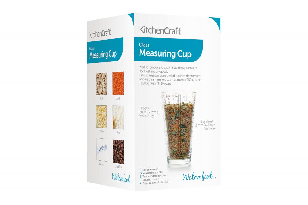 KITCHENCRAFT MEASURING CUP 425ML, GLASS, Kitchen Craft