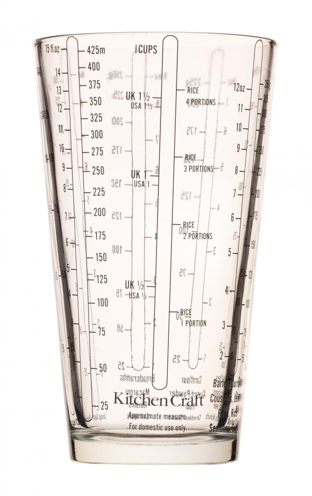 KITCHENCRAFT MEASURING CUP 425ML, GLASS, Kitchen Craft