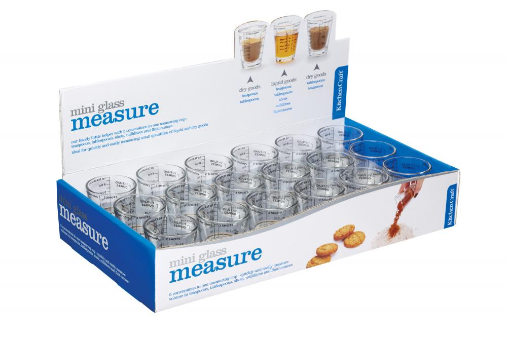 KITCHENCRAFT MINI MEASURES 50ML, GLASS, Kitchen Craft
