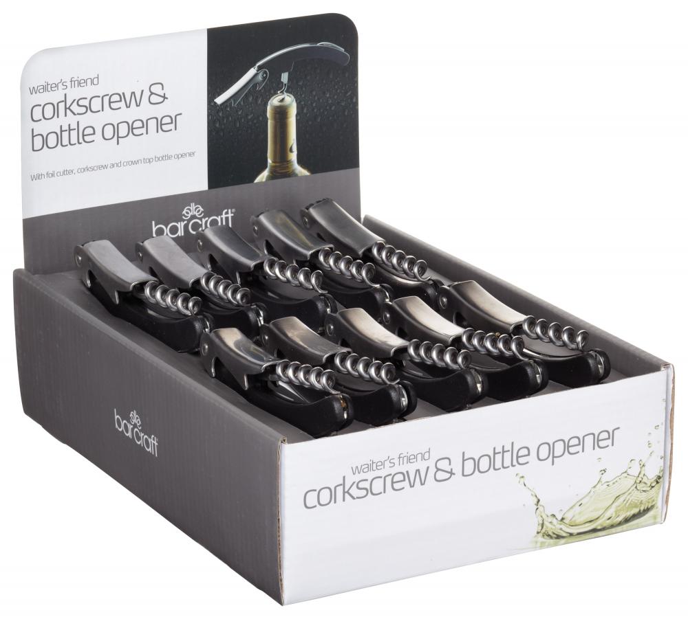 Coupe-Capsule BarCraft Pour Bouteilles De Vin - Noir, 6,5x7,5 Cm