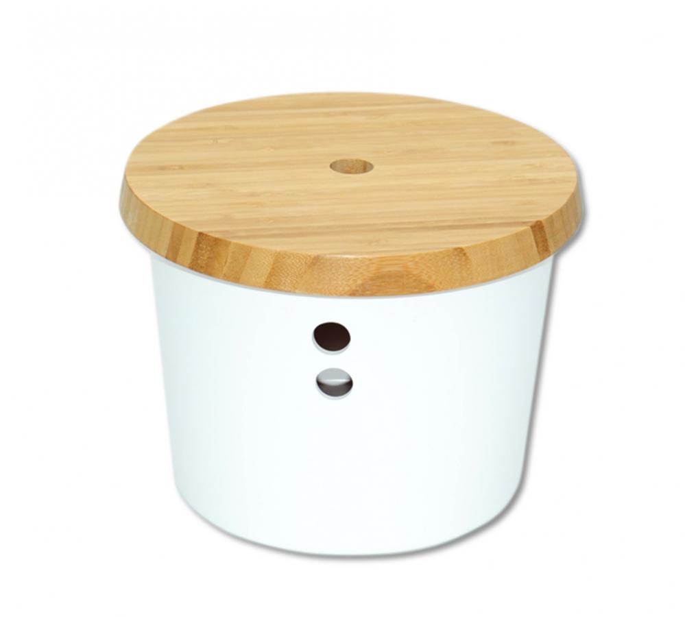 HOIDUKARP D21CM, 15.5CM, VALGE, MELAMIIN/BAMBOO, FSC, Kesper