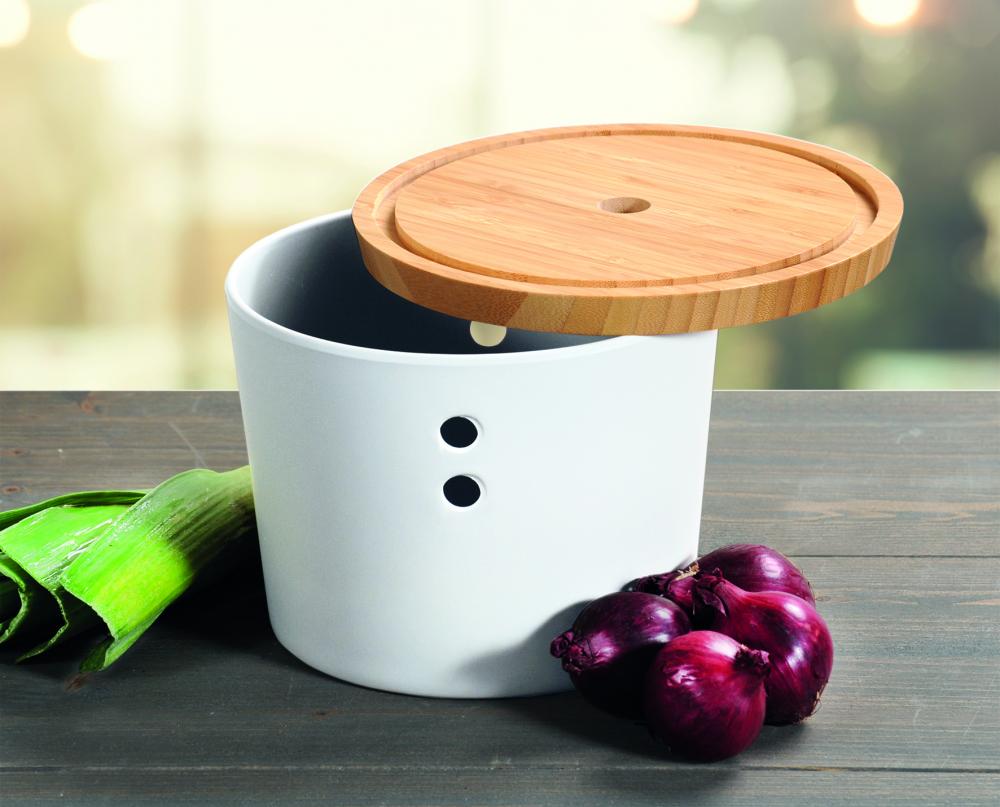 HOIDUKARP D21CM, 15.5CM, VALGE, MELAMIIN/BAMBOO, FSC, Kesper