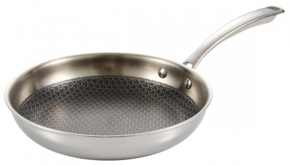 STEELCRAFT FRYING PAN 20CM, WITH NON STICK COAT., STAINLESS STEEL, Tescoma