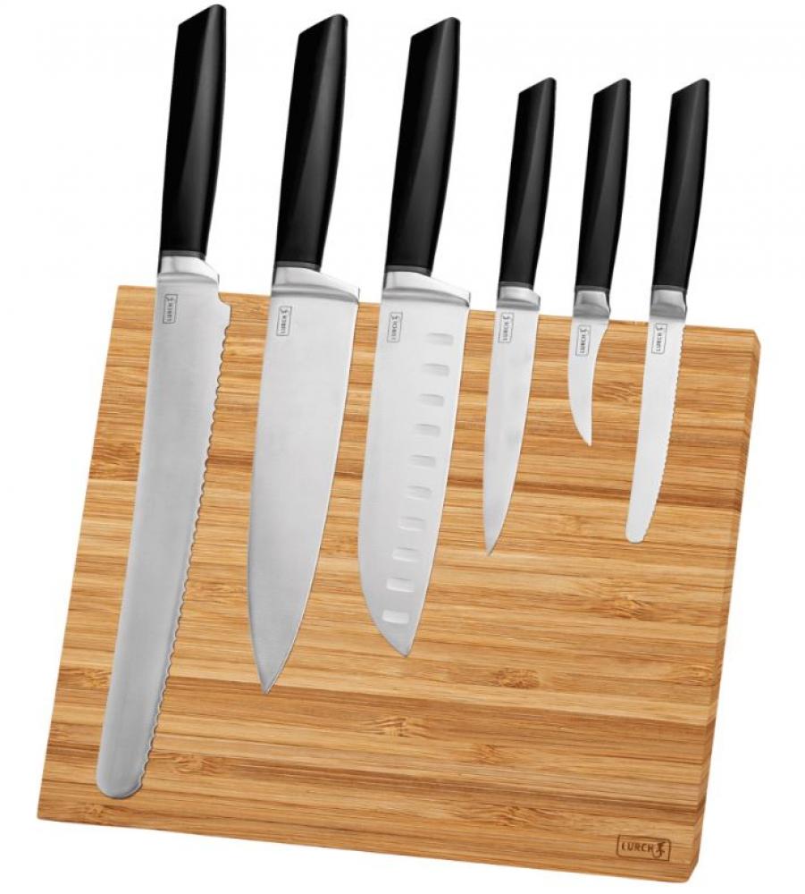 TANGO KNIFE SET 6PCS, WITH A KNIFE BLOCK, STAINLESS STEEL, PLASTIC/WOOD, Lurch
