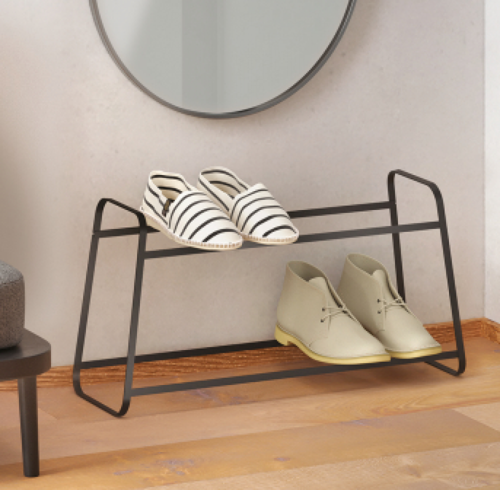 LAVA DERBY-2 JALATSIRIIUL 52X18X27CM, MUST, Metaltex