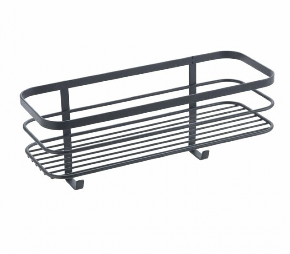 LAVA RIIUL 29X11X13CM METALL, MUST, Metaltex