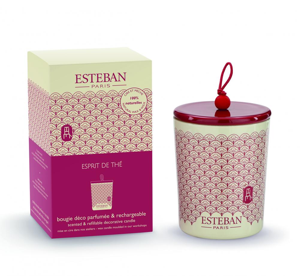 ESPRIT DE THÉ DECRATIVE AROMATIZĒTA SVECE 180G, ESTEBAN