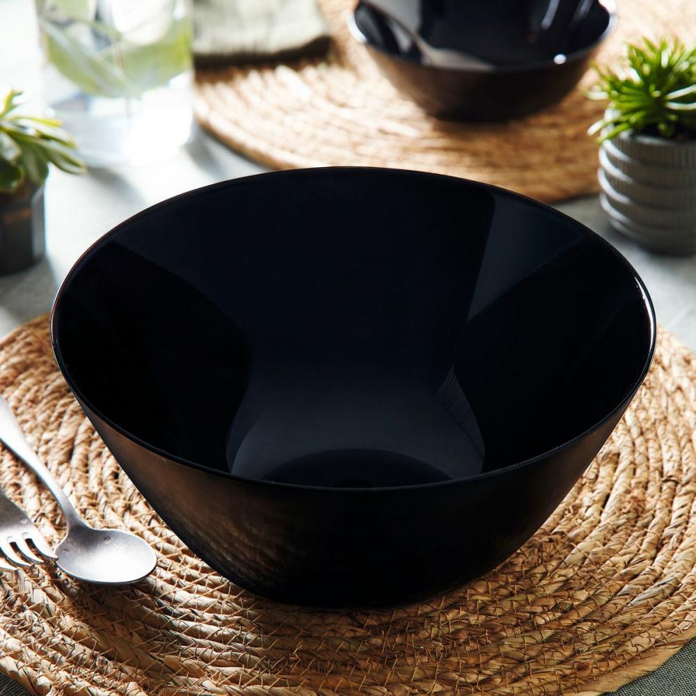 ZELIE BLACK SALAD BOWL 24CM, Luminarc