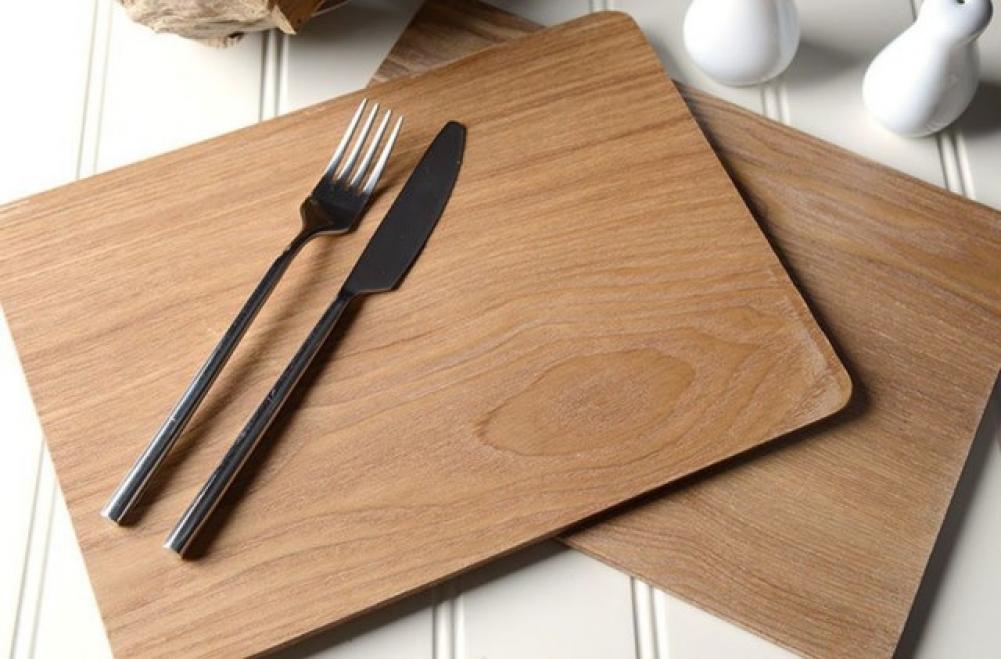 CREATIVE TOPS PLACEMAT SET 29X21.5CM 4PCS, OAK VENEER, Creative Tops