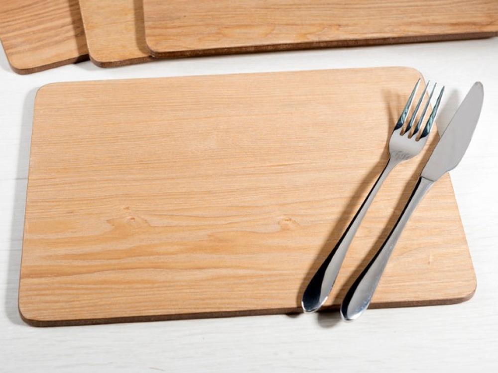 CREATIVE TOPS PLACEMAT SET 29X21.5CM 4PCS, OAK VENEER, Creative Tops