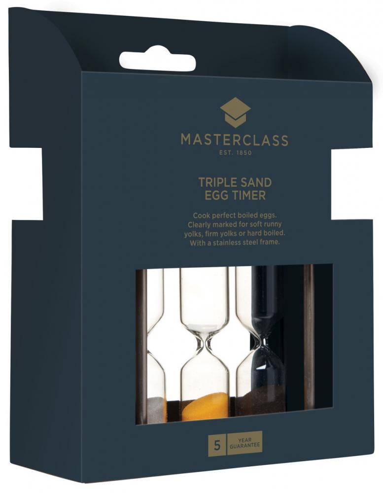 MASTERCLASS TRIPLE SAND TIMER, ST.ST., Masterclass