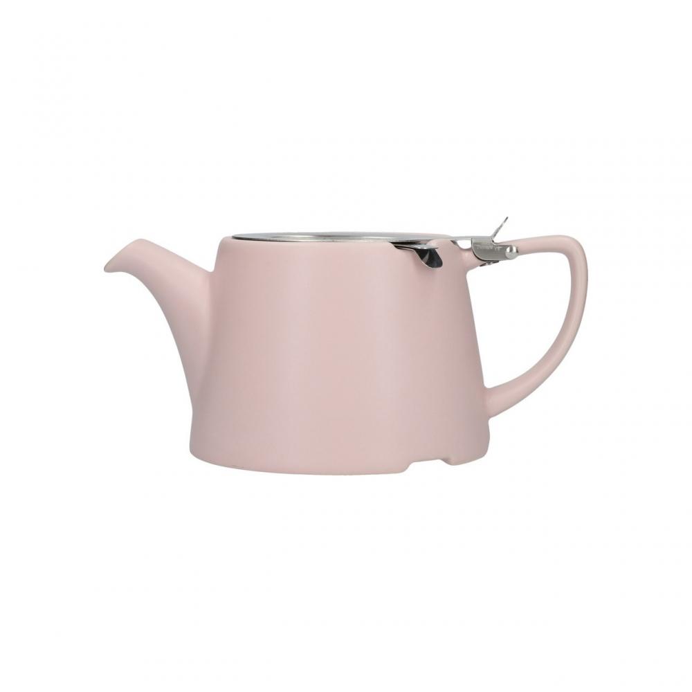 LONDON POTTERY OVAL TEAPOT WITH INFUSER 750ML, PINK MATTE, CERAMIC, London Pottery