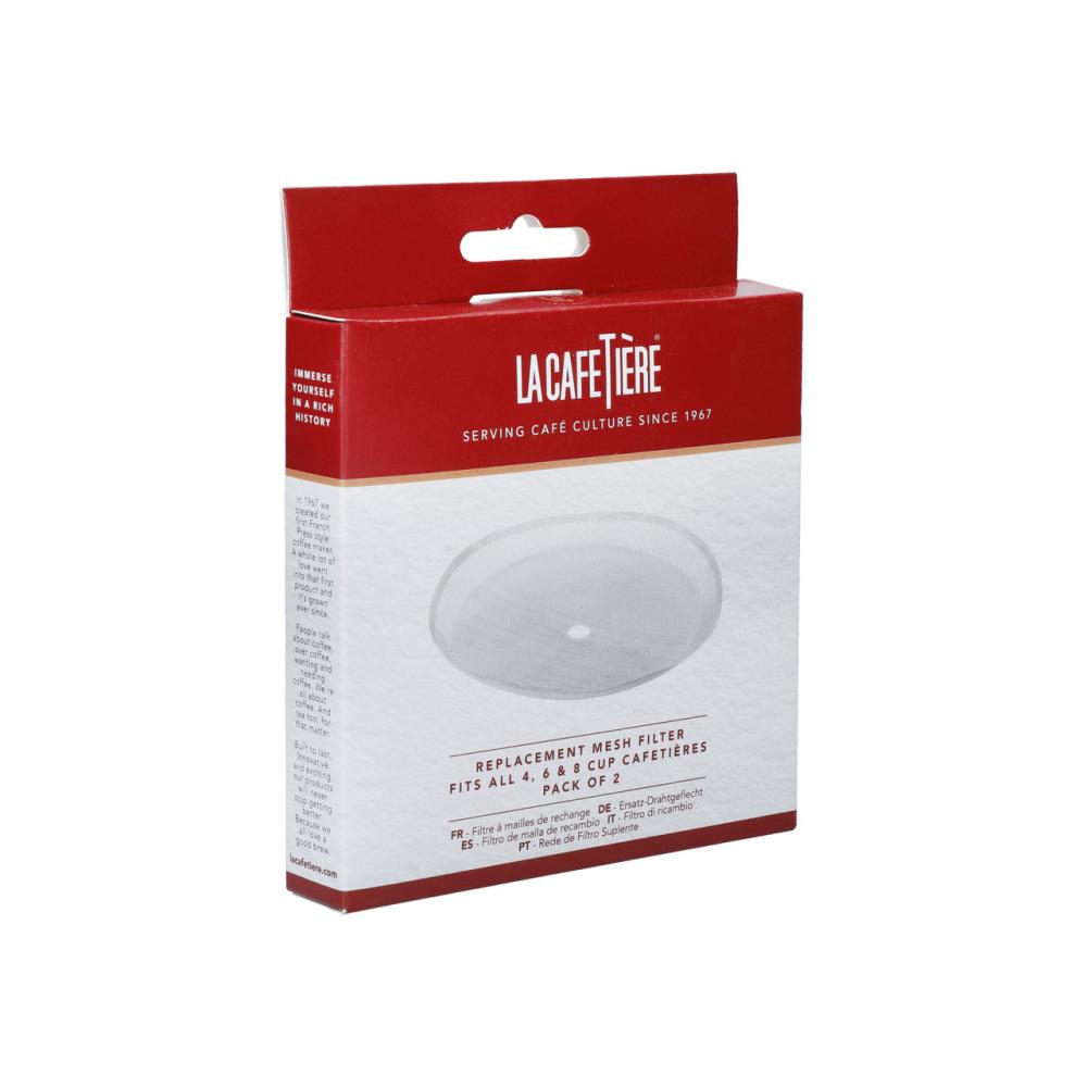 LA CAFETIÈRE PRESSKANNU TAGAVARA FILTER 650ML, 850ML JA 1L KANNUDELE 2TK, RST, La Cafetiere