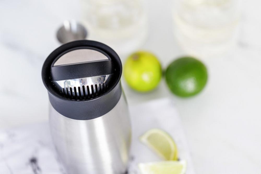 BARCRAFT FLIP TOP COCKTAIL SHEIKER 450ML, SILVER COLOR, ST.ST., Bar Craft