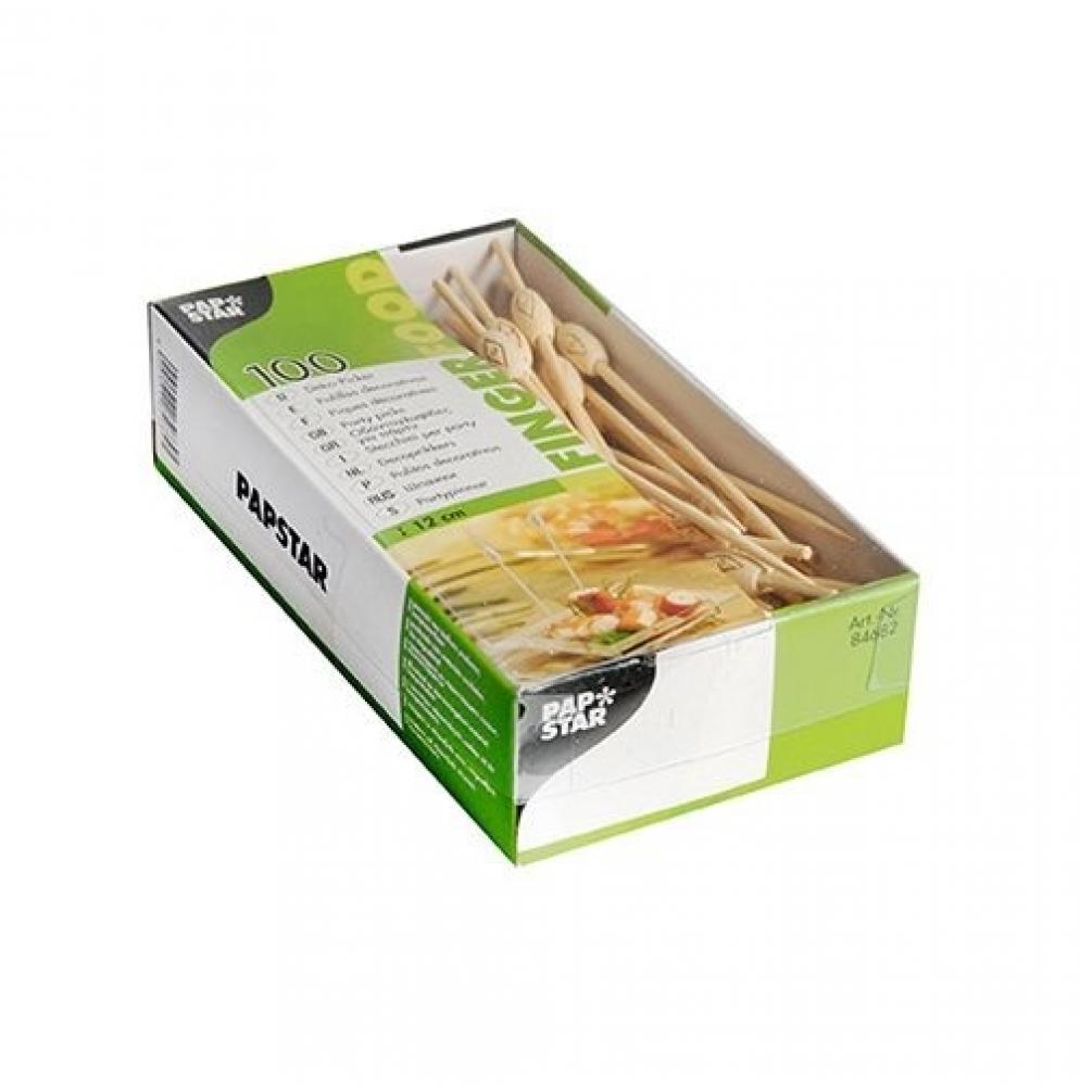 MALI FOOD STICK 12CM 100PCS, BAMBOO, 80G, Pap Star