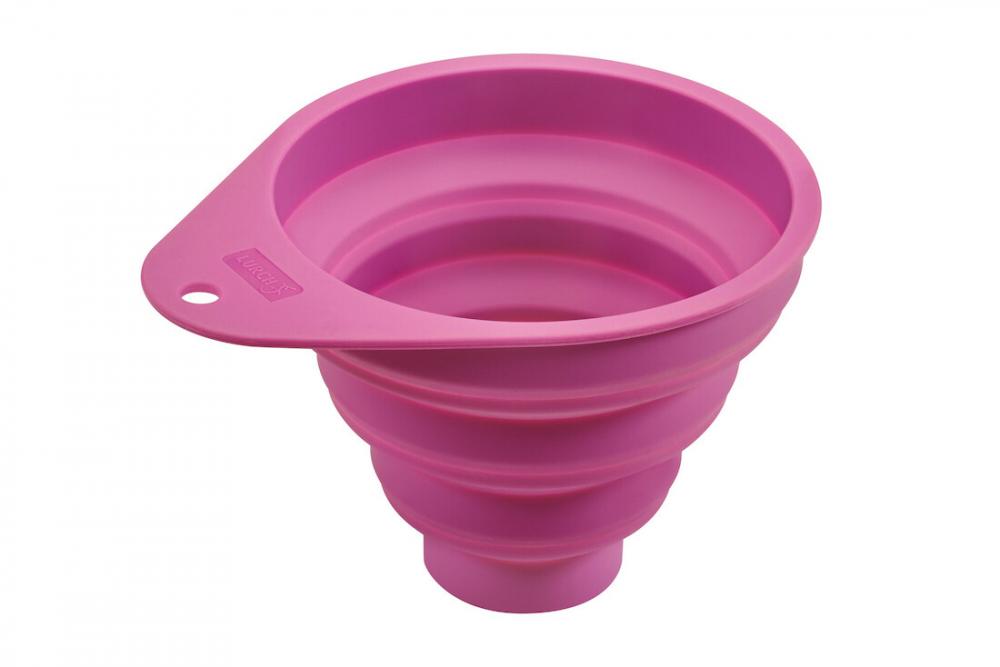 FOLDABLE FUNNEL H3CM/H10CM, D4CM/D11CM, PURPLE, SILICONE, Lurch