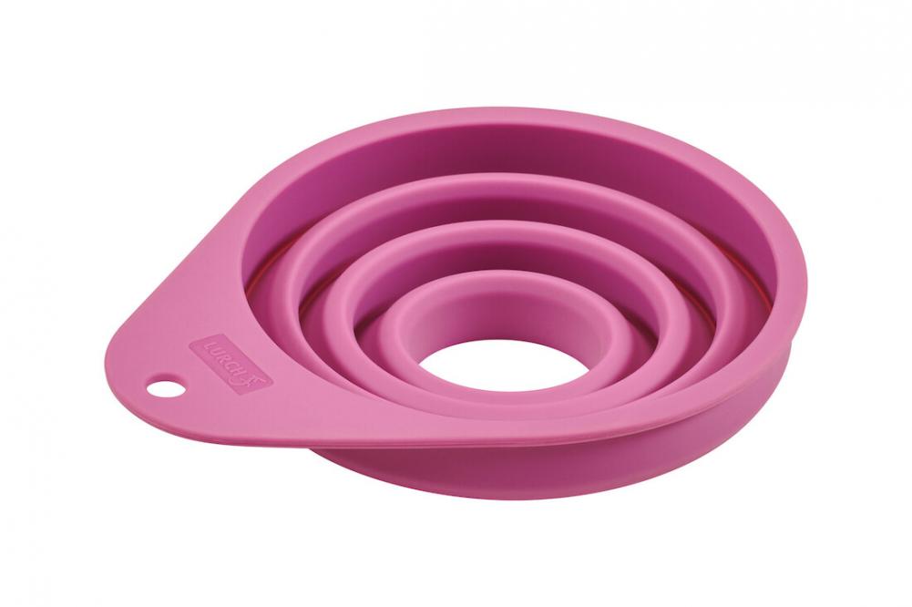 FOLDABLE FUNNEL H3CM/H10CM, D4CM/D11CM, PURPLE, SILICONE, Lurch