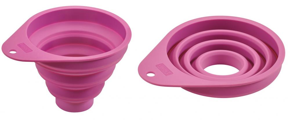 FOLDABLE FUNNEL H3CM/H10CM, D4CM/D11CM, PURPLE, SILICONE, Lurch