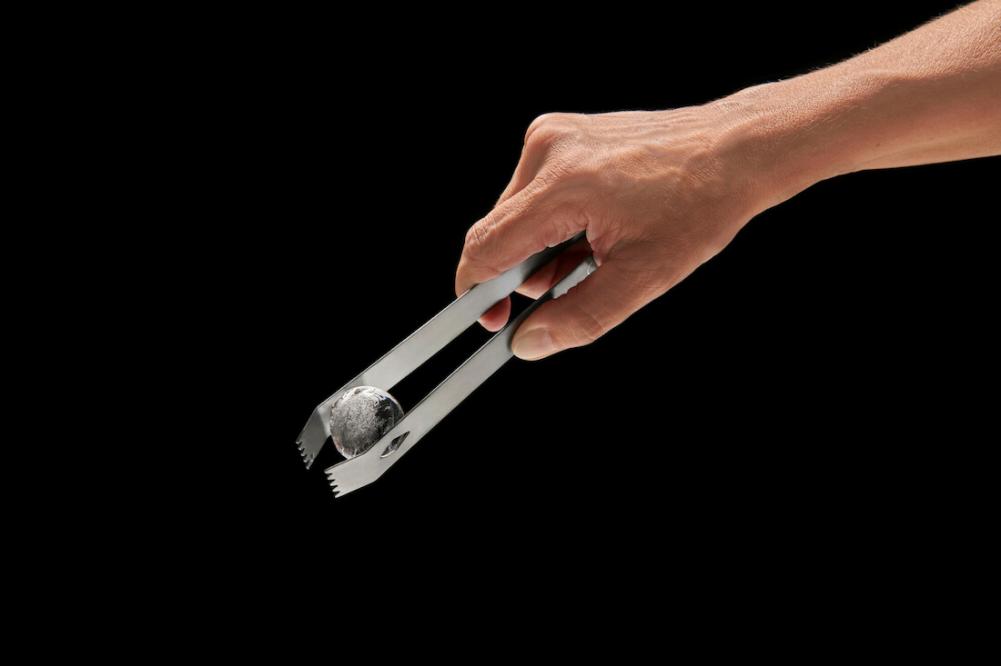 ICE CUBE TONG 16.5CM, SMOKEY GREY, STAINLESS STEEL, Lurch