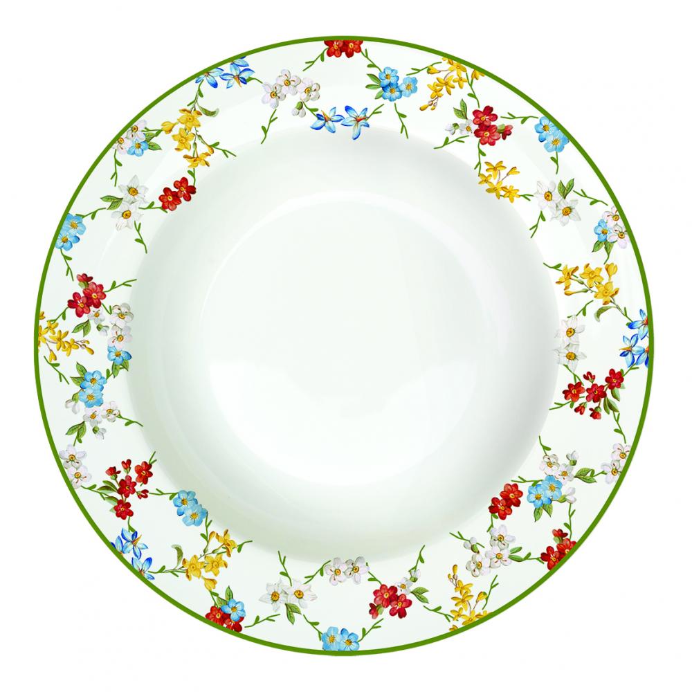 GARDEN DREAMS SOUP PLATE 21.5CM, PORCELAIN, Easy Life