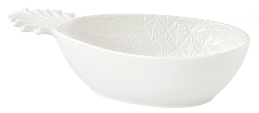 MADAGASCAR BĻODA SERVĒŠANAI 30X19CM, BALTA, PORCELĀNS, Easy Life