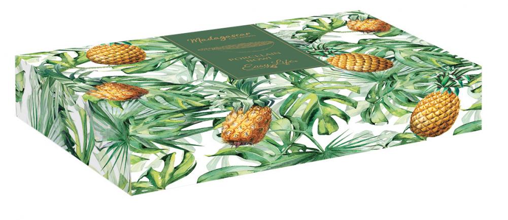 MADAGASCAR BĻODA SERVĒŠANAI 30X19CM, BALTA, PORCELĀNS, Easy Life