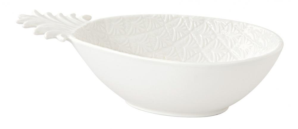 MADAGASCAR BĻODA SERVĒŠANAI 22.5X14.5CM, BALTA, PORCELĀNS, Easy Life