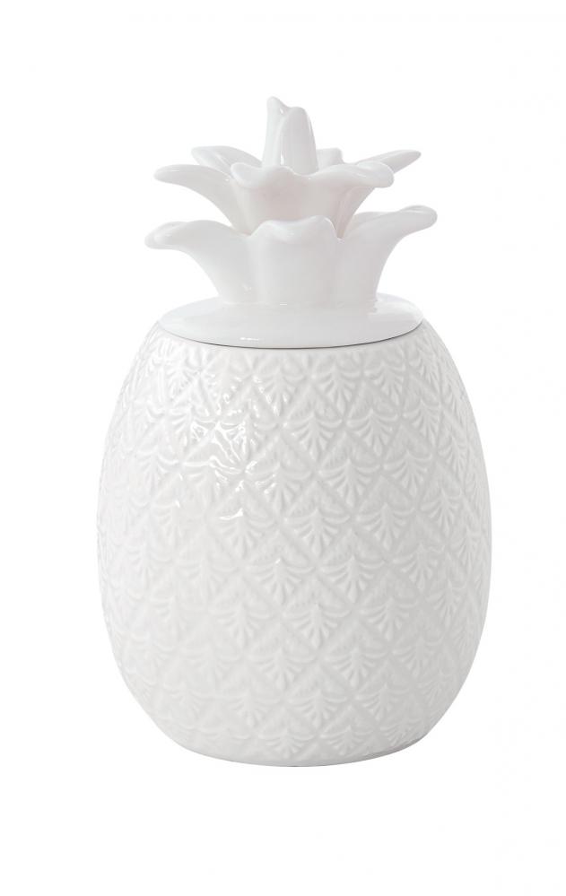 MADAGASCAR TRAUKS UZGLABĀŠANAI 9X9X15CM, BALTS, PORCELĀNS, Easy Life