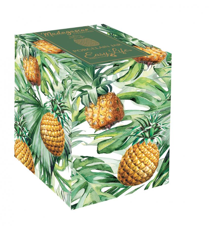MADAGASCAR TRAUKS UZGLABĀŠANAI 11X11X18CM, BALTS, PORCELĀNS, Easy Life