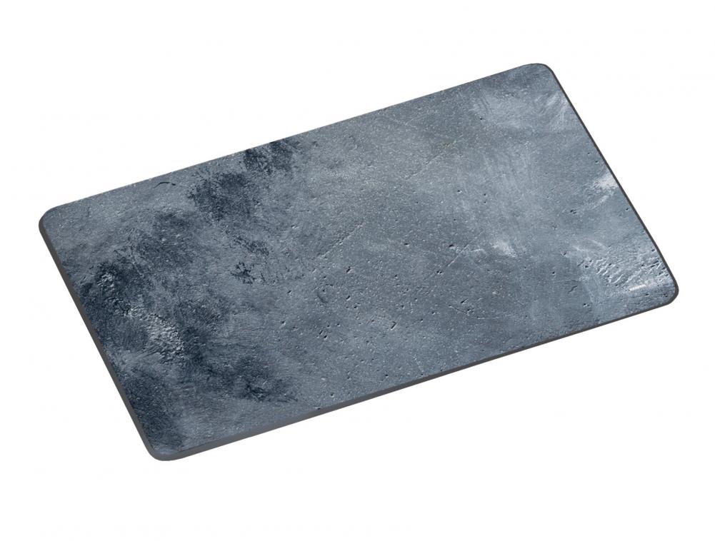 BOARD 28.5X19X0.4CM, CONCRETE MOTIF, GLASS, Kesper