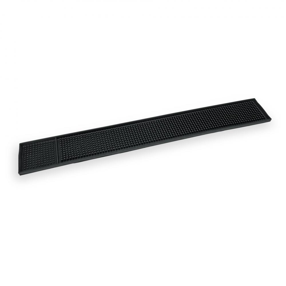 PLATE FOR BAR COUNTER 59X8X1CM, BLACK, RUBBER, WAS