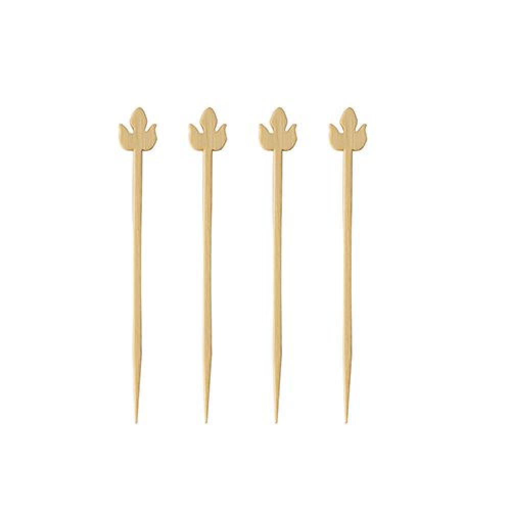 PURE LILY COCKTAIL STICKS 9CM, 100PCS/PACK, BAMBOO, Pap Star