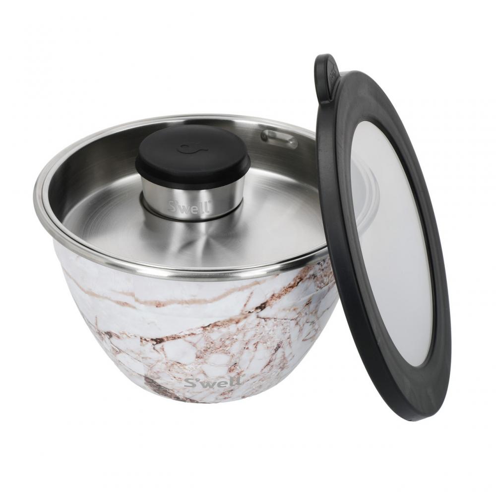 S'WELL CALACATTA GOLD SALAD BOWL SET, 1.9L, ST.ST., Swell