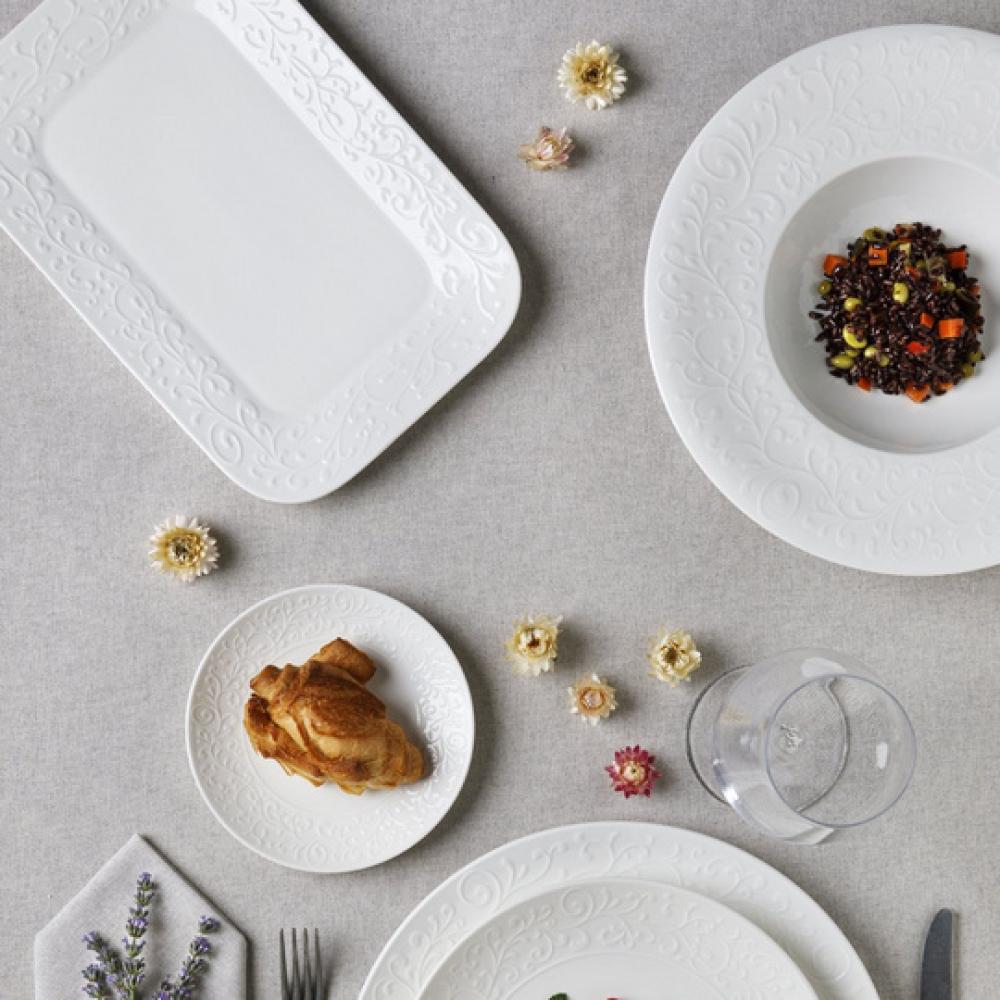 JASMIN DEEP PLATE 25CM, PORCELAIN, Tognana