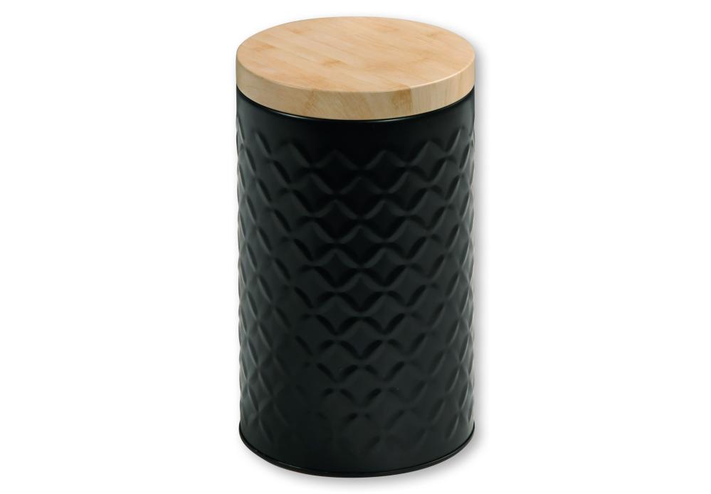 STORAGE CONTAINER D11CM, H18.5CM, WHITE, WOOD/METAL, FSC, Kesper