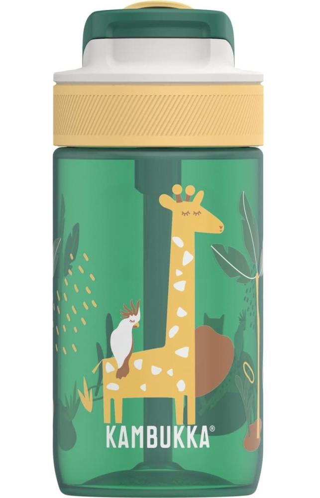 LAGOON WATER BOTTLE FOR KIDS 400ML, SAFARI, TRITAN PLASTIC, Kambukka