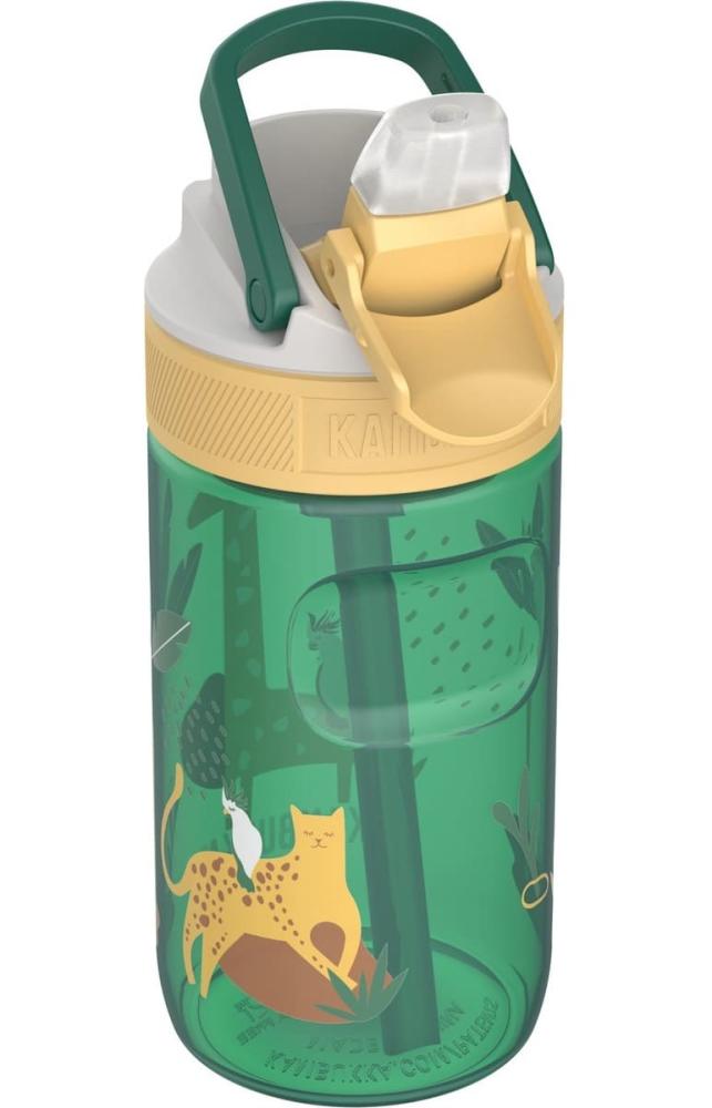 LAGOON WATER BOTTLE FOR KIDS 400ML, SAFARI, TRITAN PLASTIC, Kambukka