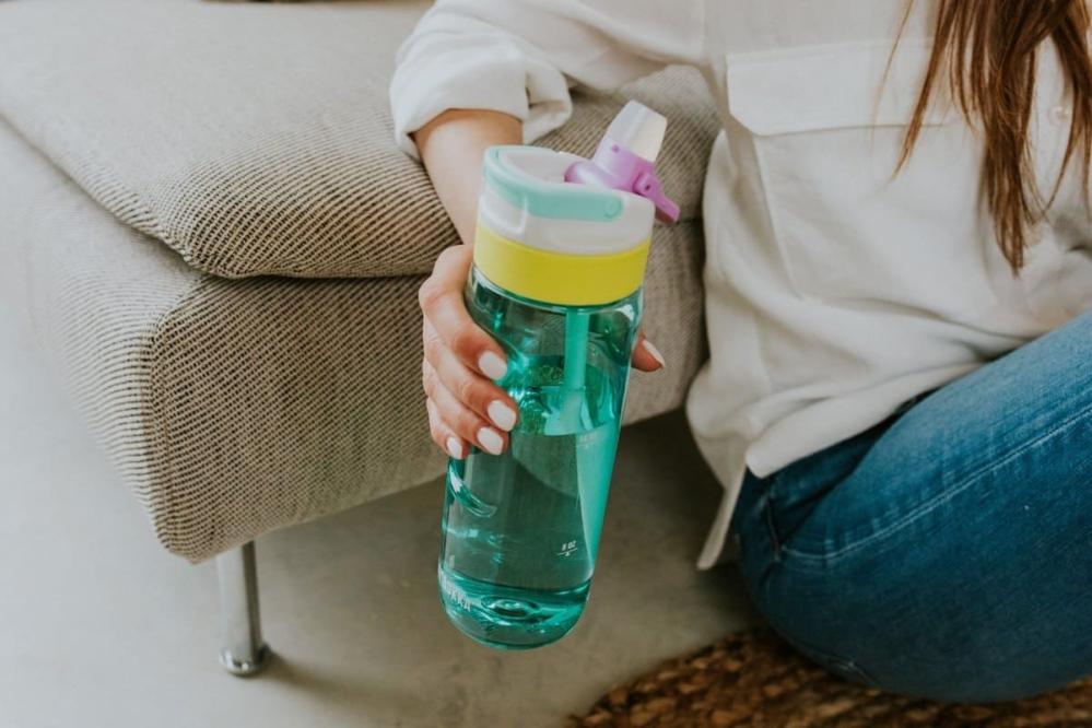 LAGOON ŪDENS PUDELE 750ML, GAIŠI ZAĻA, TRITAN PLASTMASA, Kambukka