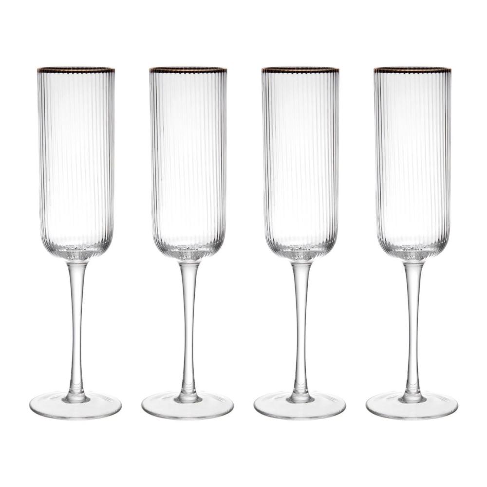 MIKASA SORRENTO ŠAMPANIEŠA GLĀZES 200ML, K4, KRISTALINS, Mikasa