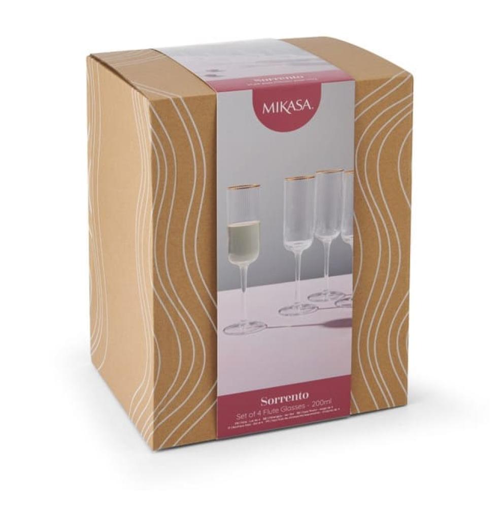 MIKASA SORRENTO ŠAMPANIEŠA GLĀZES 200ML, K4, KRISTALINS, Mikasa