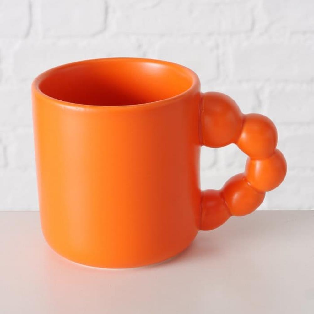 JAVI MUG 400ML 3 TYPES, ORANGE/BLUE/GREEN, PORCELAIN, Boltze