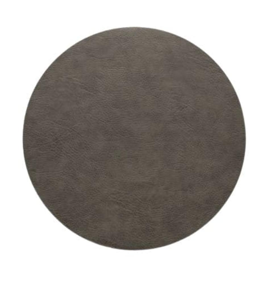 VEGAN LEATHER MAT D38CM GRAY, PU, ASA Selection