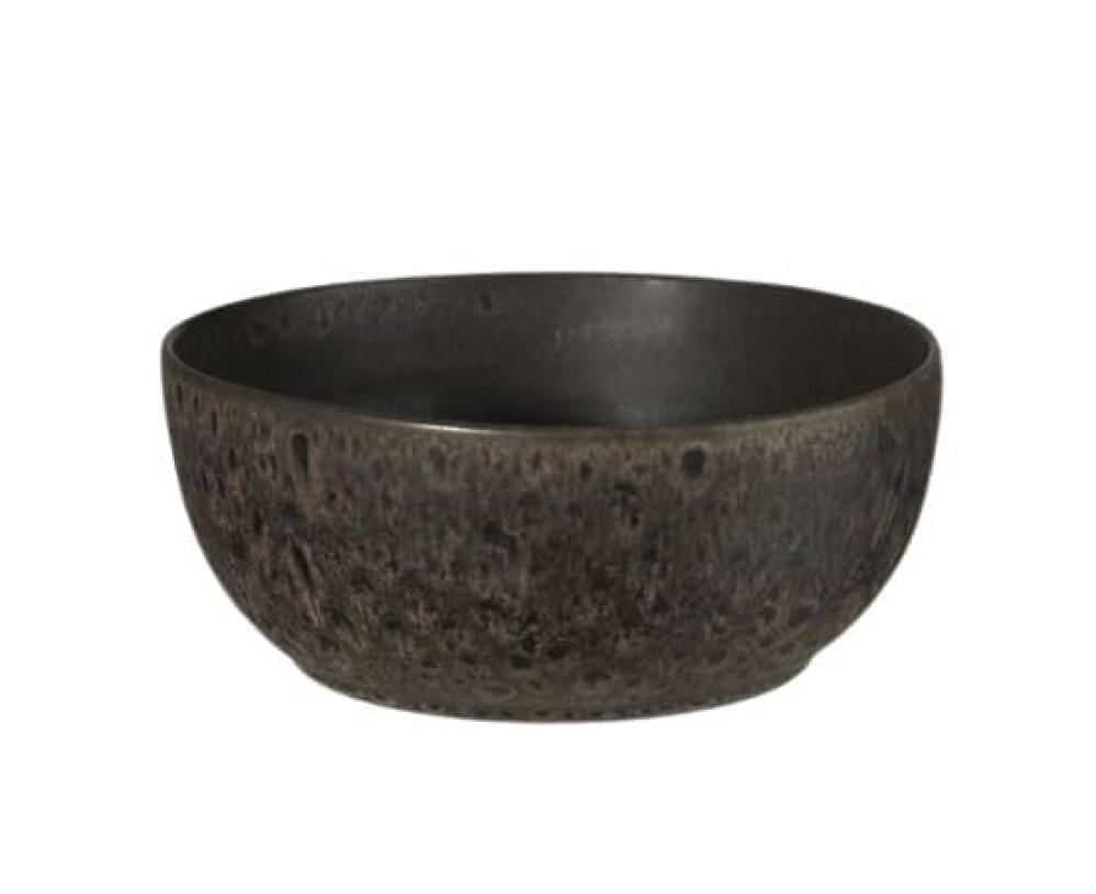 POKE BOWL SALAD BOWL 800ML, D18CM, H7CM, DARK BROWN, CERAMICS, ASA Selection