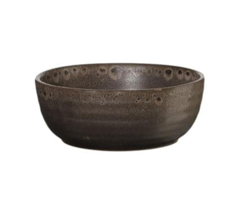 POKE BOWL SALAD BOWL 400ML, D14.5CM, H6CM, DARK BROWN, CERAMICS, ASA Selection