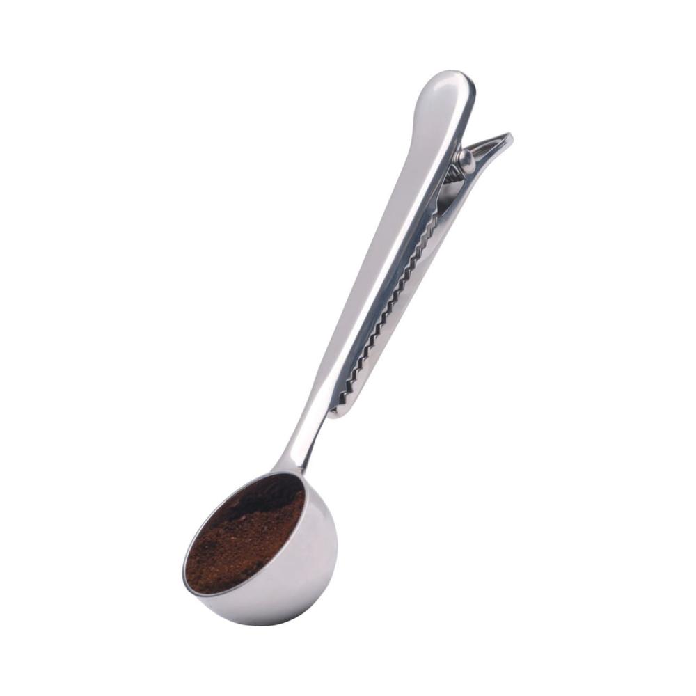 LA CAFETIÈRE MEASURING SPOON 20G/BAG CLIP 3.6X17.8CM, ST.ST., La Cafetiere